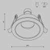 Встраиваемый светильник Maytoni Technical Share DL126-GU10-WMG