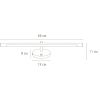 Подсветка для зеркал Arte Lamp Ronnie A8027AP-1GO