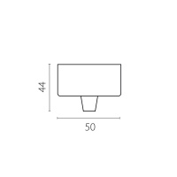 Чаша потолочная накладная 50 д/подвода питания 510117 на 48В черная Lightstar Due Hermes 510017