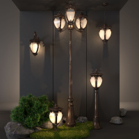 Светильник на столбе Elektrostandard Andromeda F черное золото