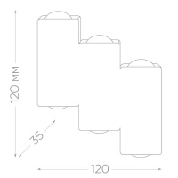 Уличный настенный светодиодный светильник Feron Нью-Йорк 48314