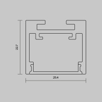 Алюминиевый профиль накладной-подвесной 25x22 Maytoni Led Strip ALM-2522-S-2M 633012