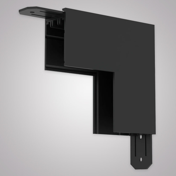 Угловой соединитель внутренний для накладного шинопровода AM Group AM544 BK SMART