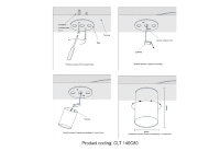 Потолочный светодиодный светильник Crystal Lux CLT 140C80 WH 4000K