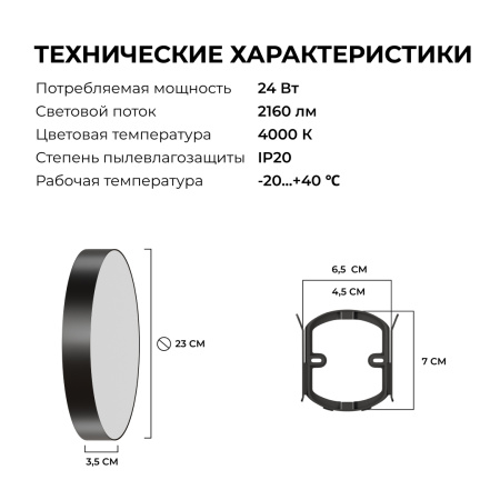 Накладной светильник Apeyron Min 18-161