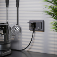 Рамка для двойной розетки графит WL12-Frame-01-DBL Werkel