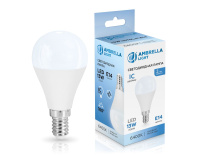 Светодиодная лампа Ambrella Light Bulbing E14 13W 6400K шар 451316