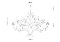 Подвесная люстра Lucia Tucci Fiori Di Rose 1770.24