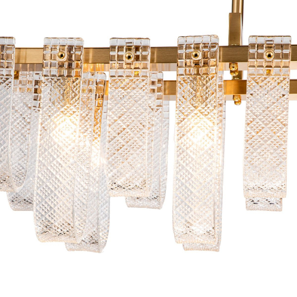 Люстра на штанге Indigo Brina 12027/10PL Brass V000367