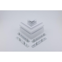 Соединитель для магнитного шинопровода угловой плоский для натяжного потолка Aployt Magnetic track 220 APL.0286.10.02