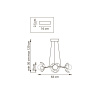 Подвесная люстра Lightstar Ceramo BW 799067