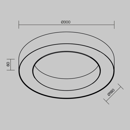 Потолочный светильник Maytoni Lua C093CL-24W3K-B
