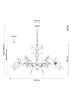 Подвесная люстра Lucia Tucci Fiori Di Rose 106.3