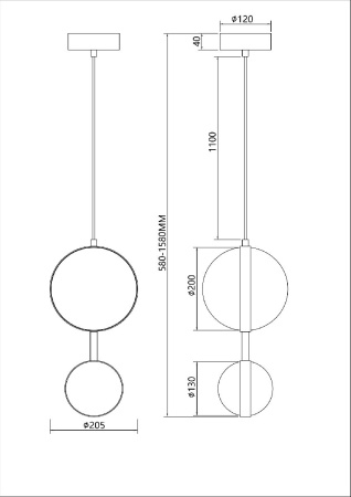 Подвесной светильник Favourite Asterismo 4448-2P