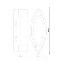 Настенный светильник Lucia Tucci Modena W172.1 Large LED400