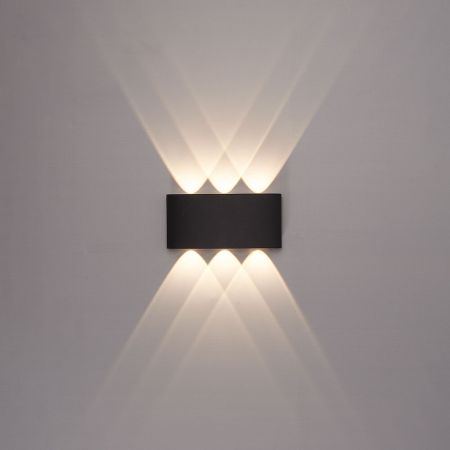 Уличный настенный светильник Arte Lamp Bosto A3722AL-6BK