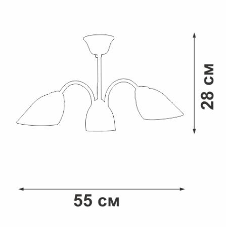 Люстра на штанге Vitaluce V3336-0/3PL
