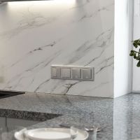 Перекрестный выключатель двухклавишный (серебряный матовый) Werkel W1123065 4690389196881 a064030