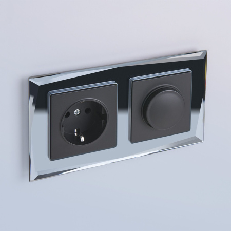 Рамка Diamant на 2 поста черный WL08-Frame-02 Werkel