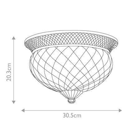 Потолочный светильник Hinkley Plantation HK-PLANT-F-S-PL