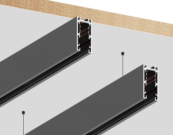 Шинопровод низковольтный накладной с торц. Заглушк. 2шт Ambrella Light Track System GL1915