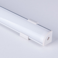 Угловой алюминиевый профиль для светодиодной ленты Elektrostandard LL-2-ALP008 серый/белый