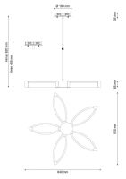 Подвесная люстра Lucia Tucci Modena 172.5 LED