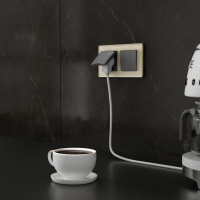 Рамка на 2 поста (молочный, стекло) W0021141 Werkel