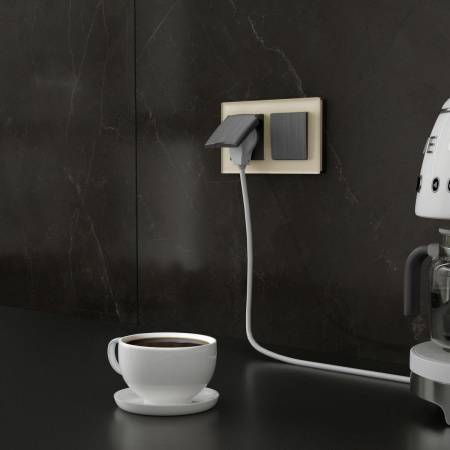 Рамка на 2 поста (молочный, стекло) W0021141 Werkel