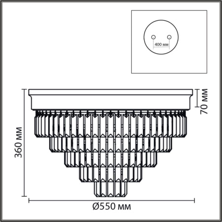 Потолочная люстра Lumion Classi Zaha 5257/8C
