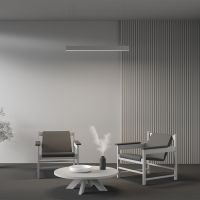Линейный подвесной светильник Maytoni Technical 4000K 35x67 (Серебро, 1 м) LL312036