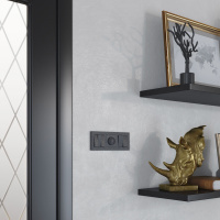 Набор клавиш Werkel Hammer для выключателя трехклавишного черный W1239008