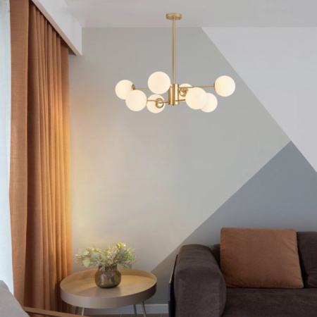 Люстра на штанге ImperiumLoft Roundi Brass 305756-23