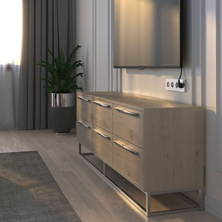 Рамка Werkel Hammer на 4 поста серебряный W0042406