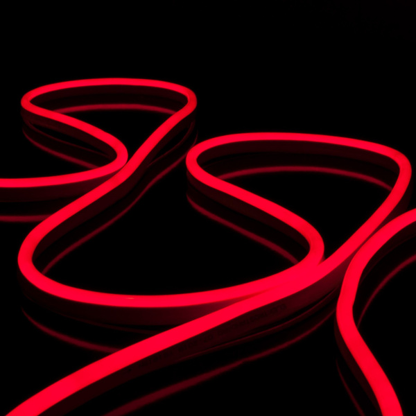 Светодиодный гибкий неон LS001 220V 9.6W 120Led 2835 IP67 односторонний красный Elektrostandard