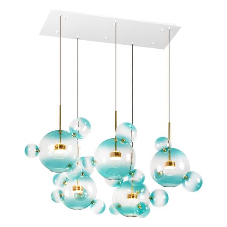 Подвесная люстра Loft IT Bolle 2027-S5 Blue