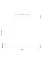 Подвесной светодиодный светильник Lucia Tucci Aero 206.30 Nero Led