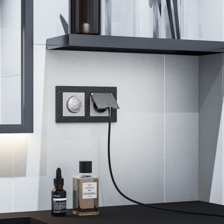 Рамка Werkel Hammer на 2 поста черный W0022408