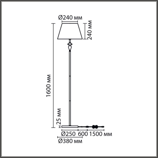 Торшер Lumion Classi Vermont 8274/1F