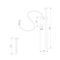 Ландшафтный светильник Elektrostandard Covert 35173/S черный 4690389219283 a072079