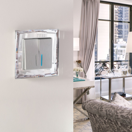 Рамка на 1 пост зеркальный WL08-Frame-01 Werkel