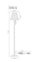 Торшер Arte Lamp Marriot A5039PN-1AB