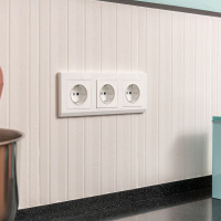 Рамка Stark на 3 поста белый WL04-Frame-03-white Werkel