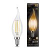 Лампа светодиодная Gauss E14 5W 2700K прозрачная 1/10/50 104801105