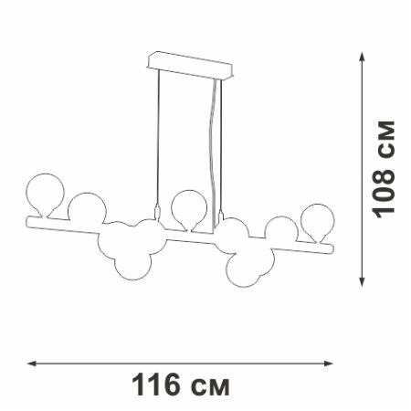 Подвесная люстра Vitaluce V49860-8/11S