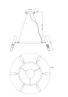 Подвесная люстра Freya Match FR6109PL-06CH