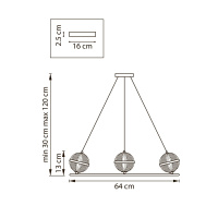 Подвесная люстра Lightstar Acrile G9 737063