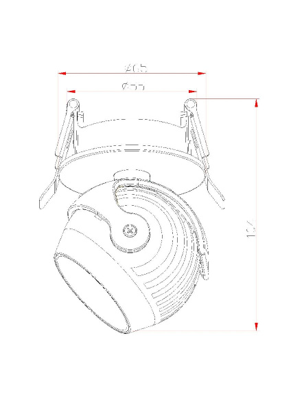 Встраиваемый светодиодный светильник Fiberli 7002-ZZ10W 12130502