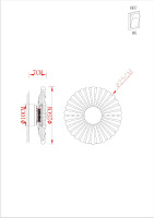 Настенный светильник Arte Lamp Cherish A2097AP-12GO