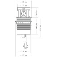 Блок розеток 107J (4 секции, 2 USB и 2 HDMI) Mebax 00-00001170